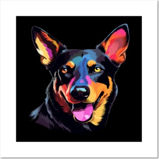 Australian Kelpie Smiling Posters and Art